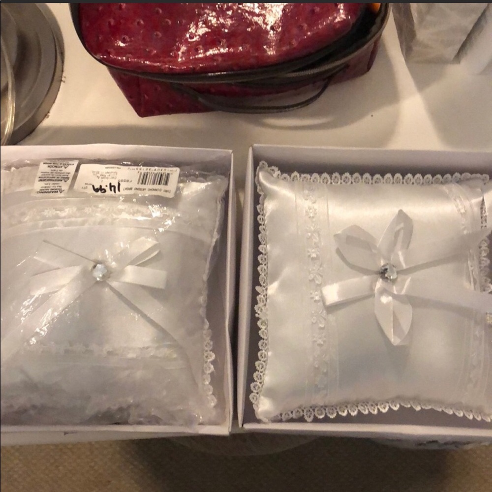 Ring bearer pillows (set of 2)